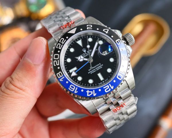 ROLEX GMT  904L Steel 3186 Movement 40mm Watch